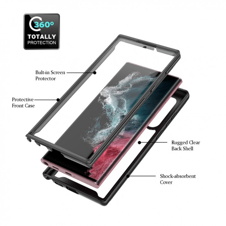 Samsung S22 Ultra 5G. Funda 360 con protector de pantalla