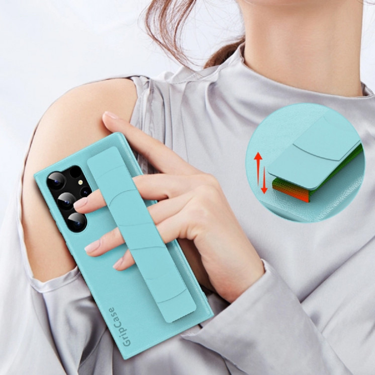 Samsung S22 Ultra 5G. Funda Grip case con correa elástica