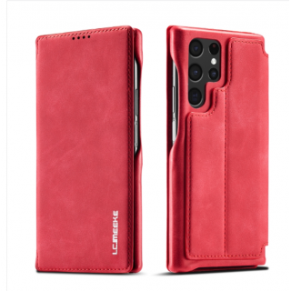 Samsung S22 Ultra 5G. Funda LC.IMEEKE leather case con acople magnético
