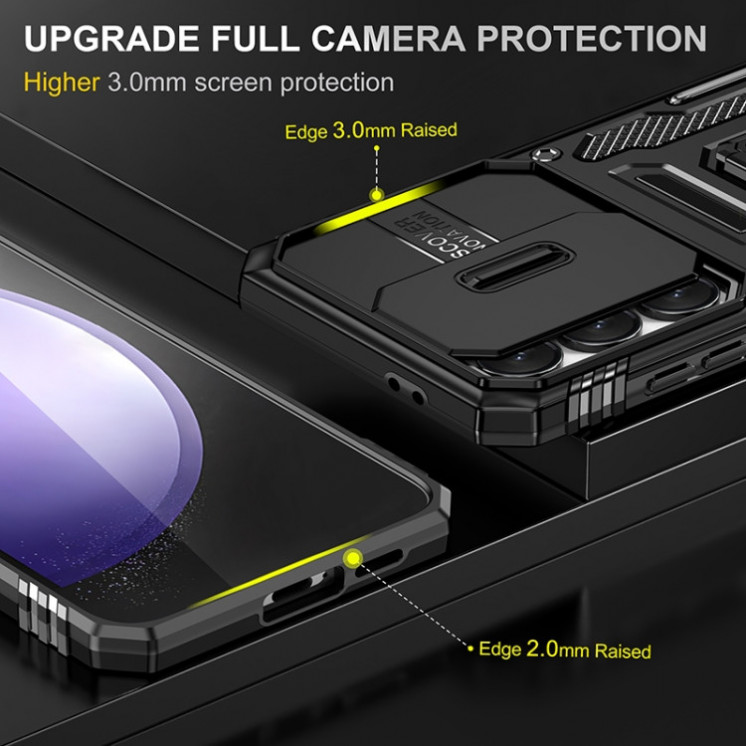 Samsung S24 FE 5G. Funda Armor camshield con stand