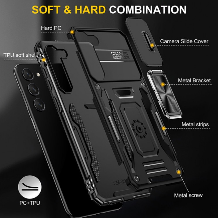 Samsung S25 5G. Funda Armor Camshield con stand