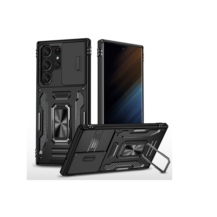 Samsung S25 Ultra 5G. Funda Armor Camshield con anillo stand.