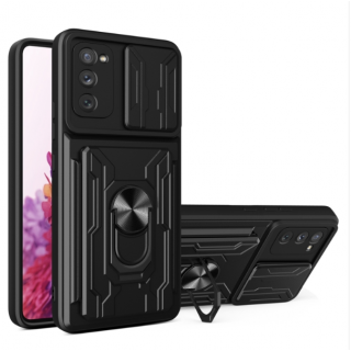Samsung S20 FE. Funda camshield con anillo + porta tarjeta