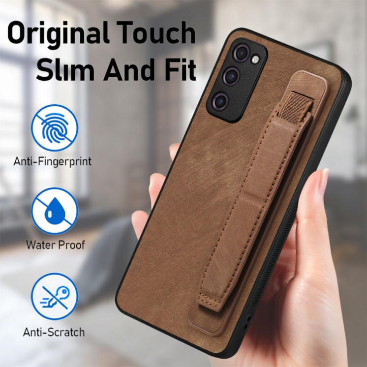 Samsung S20 Fe. Funda leather case con correo elástica