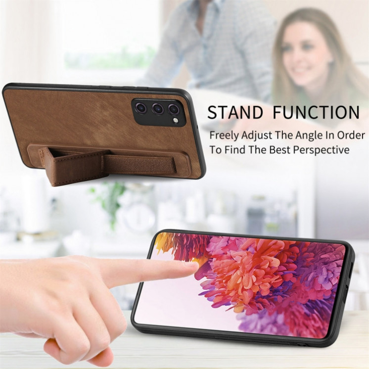Samsung S20 Fe. Funda leather case con correo elástica