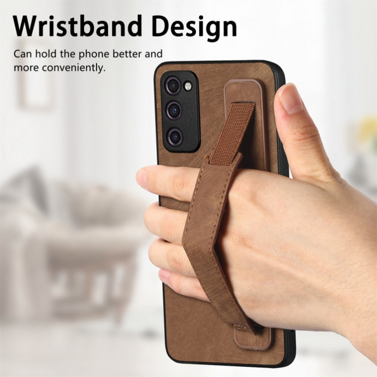 Samsung S20 Fe. Funda leather case con correo elástica