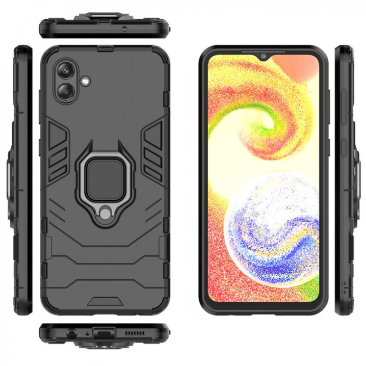 Samsung A04. Funda Armor TPU+PC con anillo.