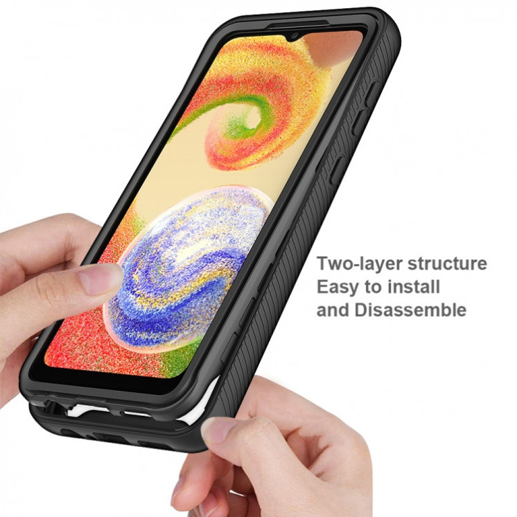 Samsung A04/A02. Funda 360 con protector de pantalla