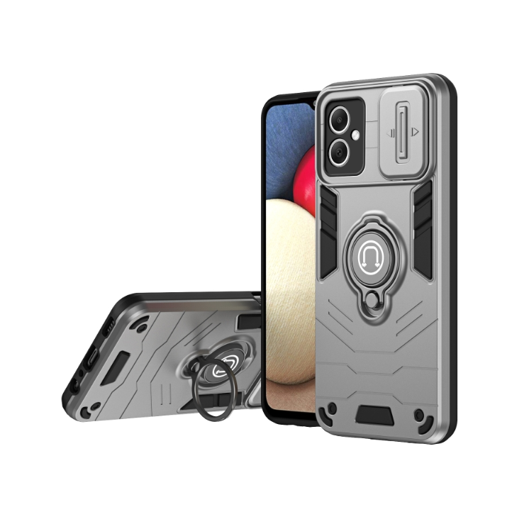 Samsung A05. Funda camshield con anillo.