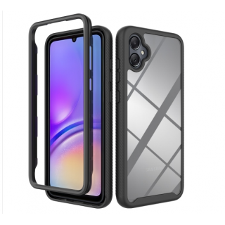 Samsung A05. Funda 360 con marco frontal TPU+PC transparente