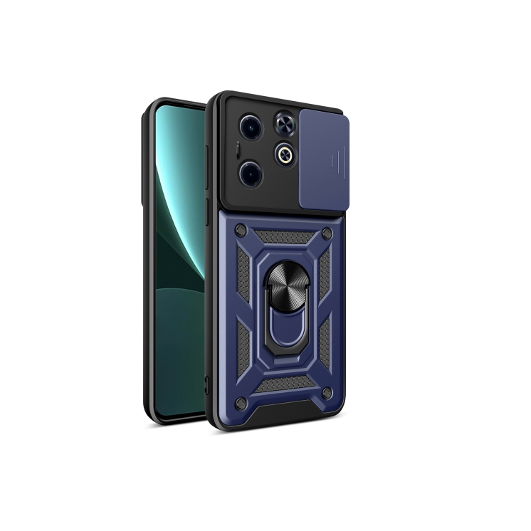 Infinix Hot 40i/ Smart 8. Funda Camshield con anillo stand