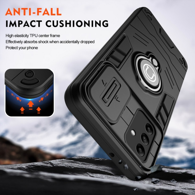 Samsung A05s. Funda Camshield con anillo magnético