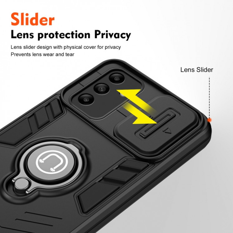 Samsung A05s. Funda Camshield con anillo magnético