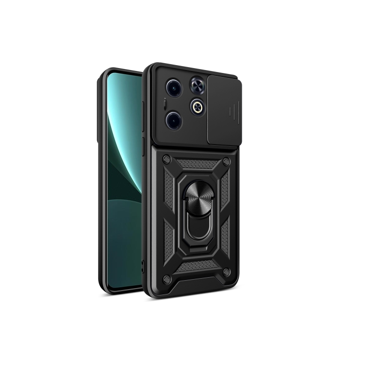 Infinix Hot 40i/ Smart 8. Funda Camshield con anillo stand