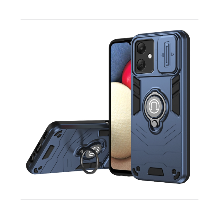 Samsung A06. Funda camshield con anillo compatible con soportes magnéticos