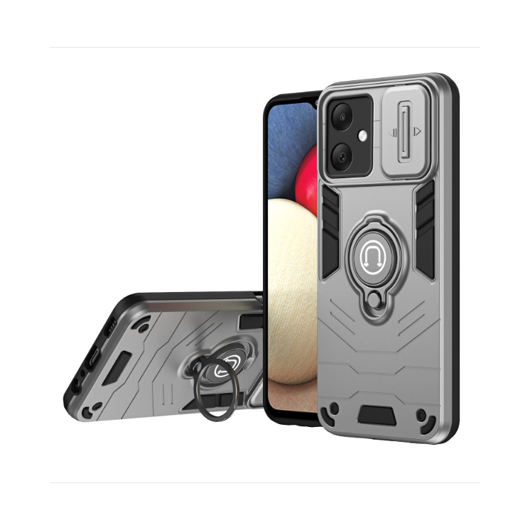 Samsung A06. Funda camshield con anillo compatible con soportes magnéticos