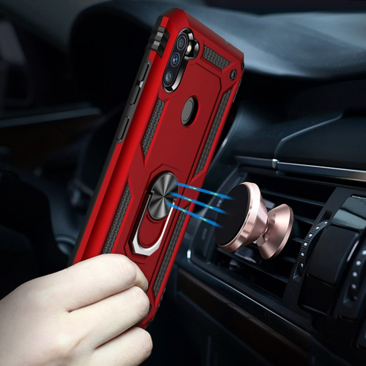 Samsung A11. Funda Armor TPU+PC con anillo