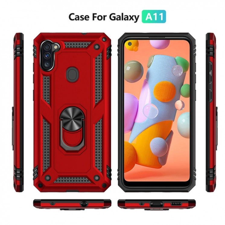 Samsung A11. Funda Armor TPU+PC con anillo