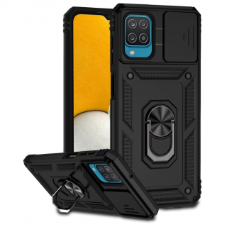 Samsung A12. Funda Armor camshield con anillo