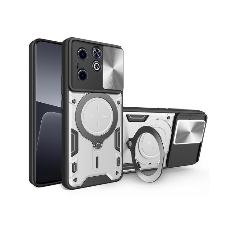 Infinix Hot 40i/ Smart 8. Funda Camshield con anillo stand