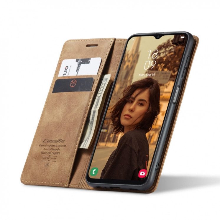 Samsung A13 4G/A13 5G/A04s/A04/M 13 5G. Funda CaseMe leather case con cierre magnético
