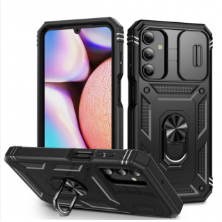 Samsung A15. Funda Armor camshield TPU+PC con anillo y marco frontal