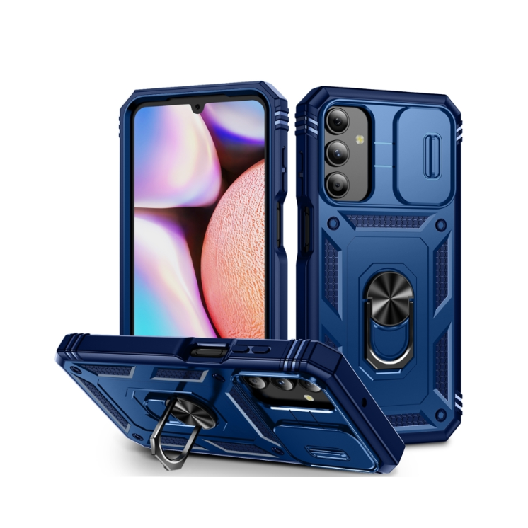 Samsung A15. Funda Armor camshield TPU+PC con anillo y marco frontal