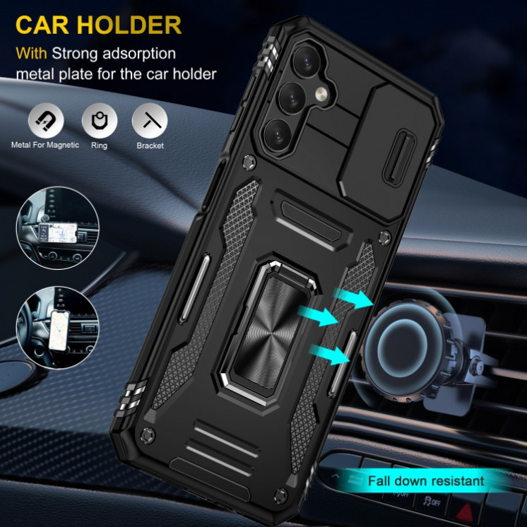 Samsung A15. Funda Armor Camshield TPU+PC con anillo.