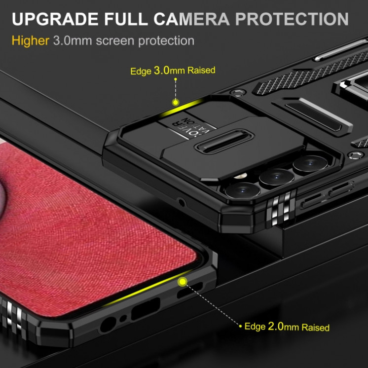 Samsung A15. Funda Armor Camshield TPU+PC con anillo.