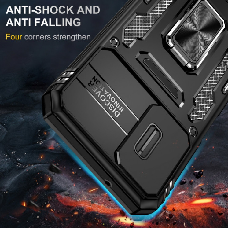 Samsung A15. Funda Armor Camshield TPU+PC con anillo.