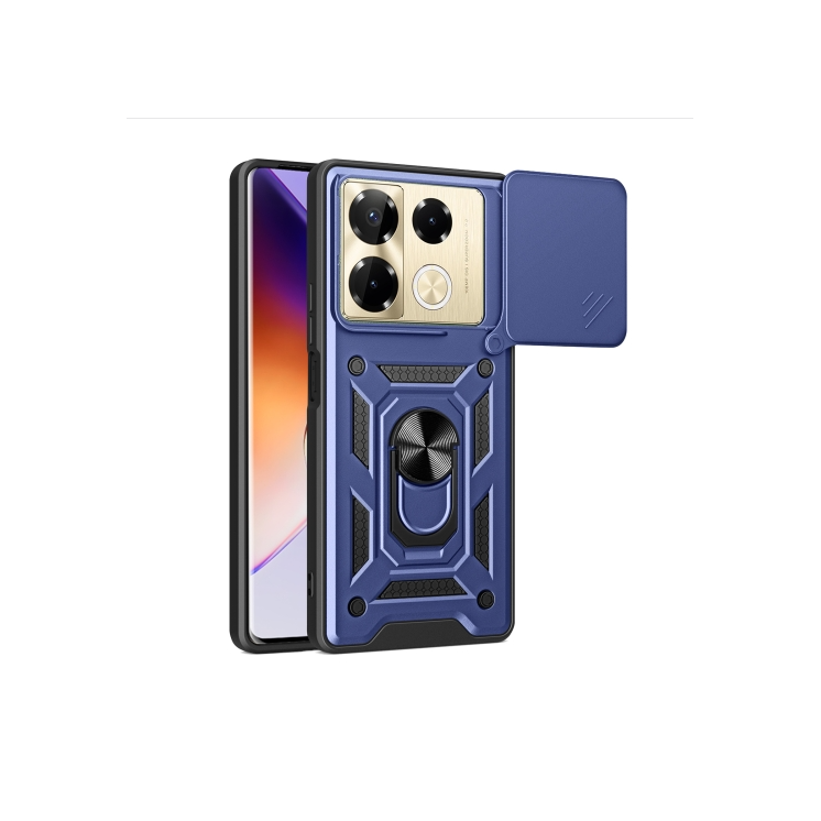 Infinix Note 40 Pro/ Note 40 Pro+. Funda Camshield TPU+PC con anillo