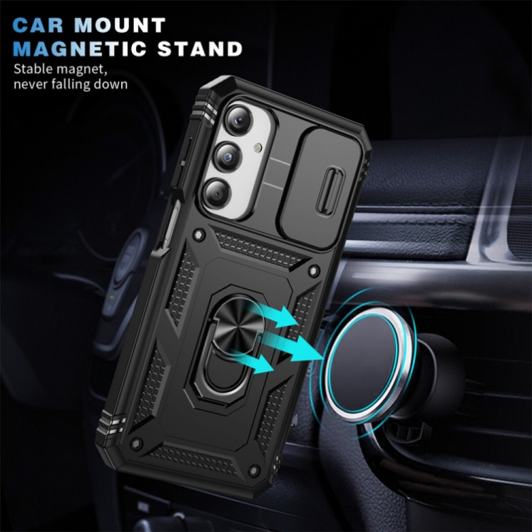 Samsung A16. Funda Camshield Armor con marco frontal y anillo