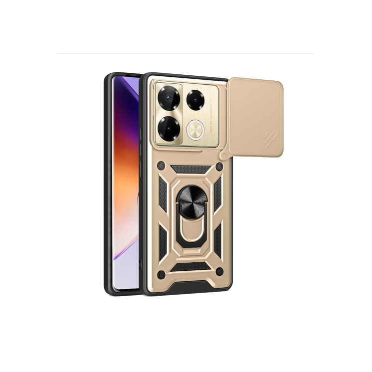 Infinix Note 40 Pro/ Note 40 Pro+. Funda Camshield TPU+PC con anillo