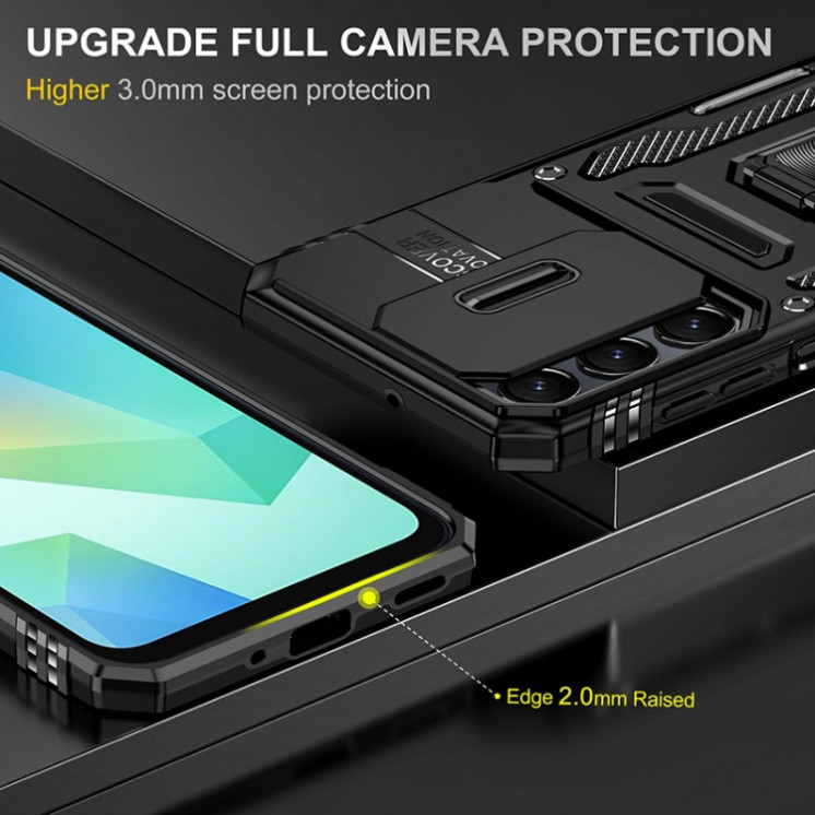 Samsung A16. Funda Armor Camshield TPU+PC con anillo