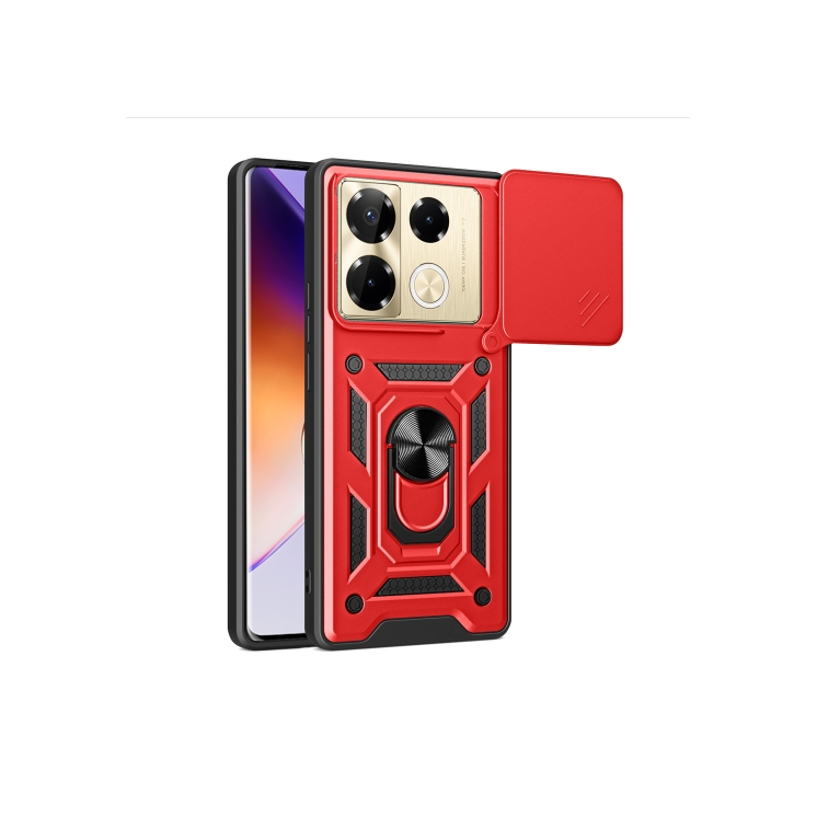 Infinix Note 40 Pro/ Note 40 Pro+. Funda Camshield TPU+PC con anillo