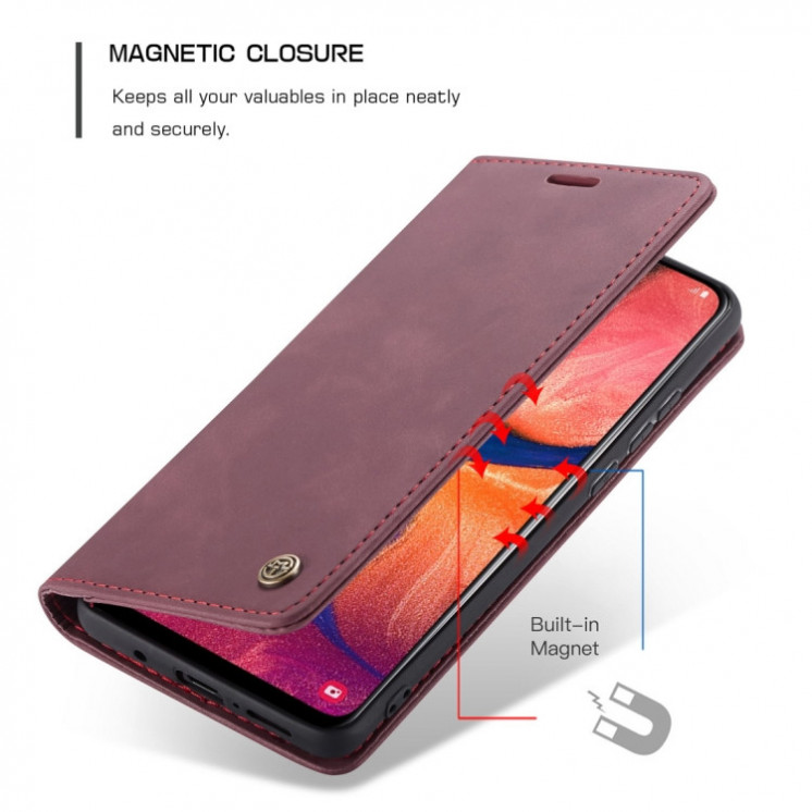Samsung A20/ A30. Funda CaseMe leather case con cierre magnético.