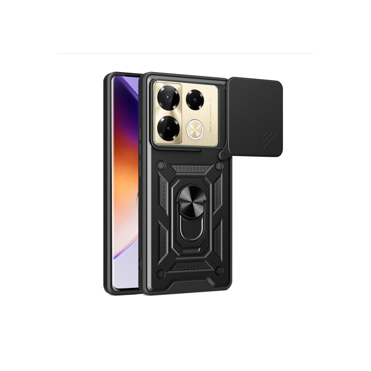 Infinix Note 40 Pro/ Note 40 Pro+. Funda Camshield TPU+PC con anillo