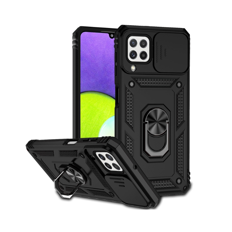 Samsung A22 4G. Funda Armor camshield con anillo