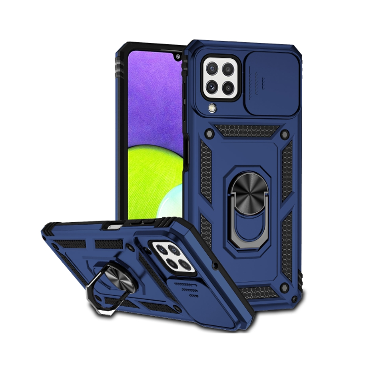 Samsung A22 4G. Funda Armor camshield con anillo
