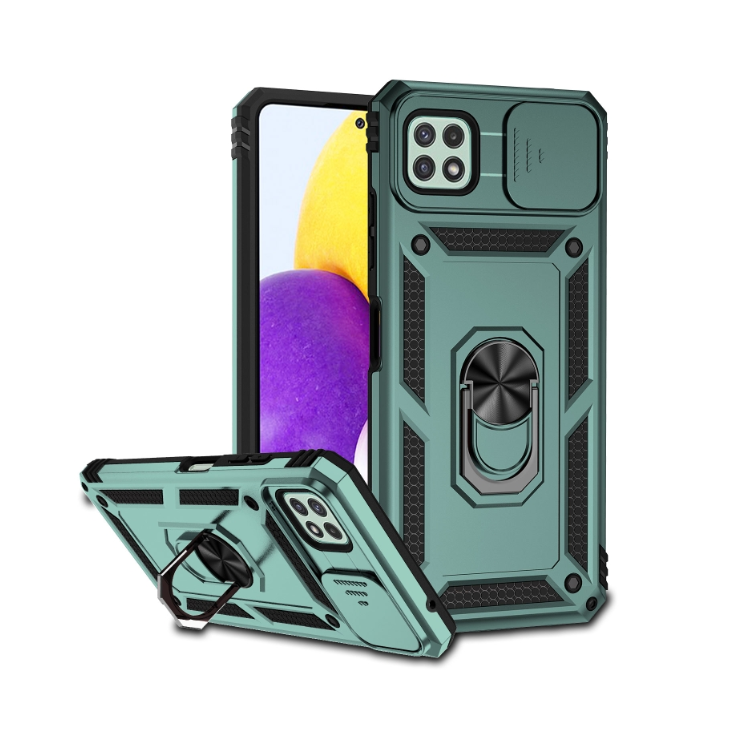 Samsung A22 5G. Funda Armor camshield con anillo