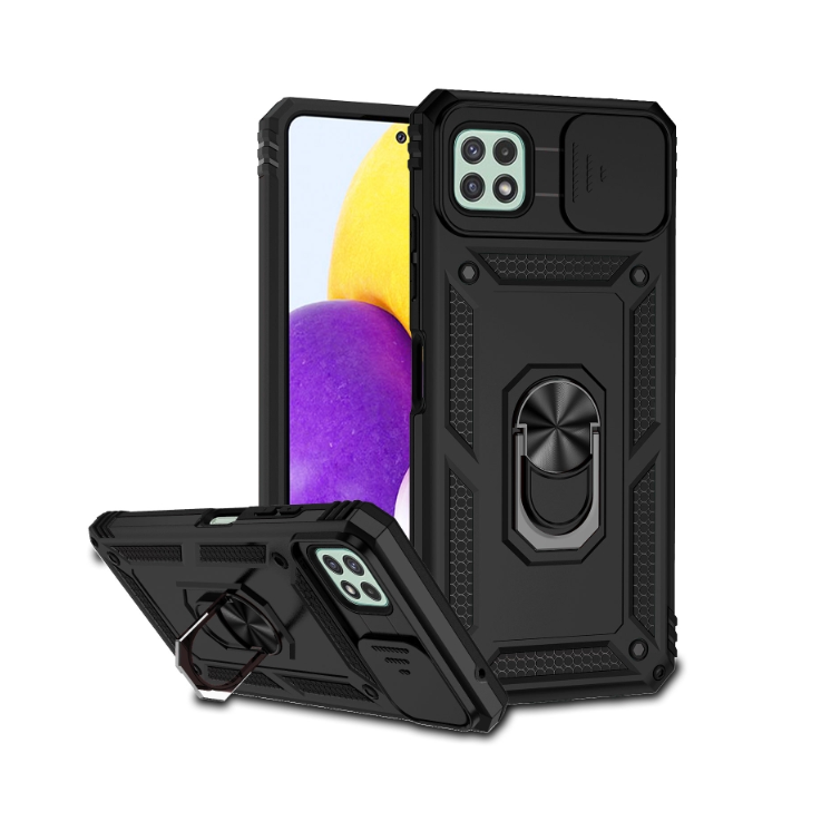 Samsung A22 5G. Funda Armor camshield con anillo