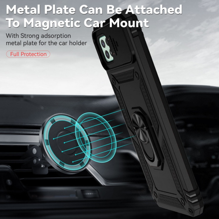 Samsung A22 5G. Funda Armor camshield con anillo