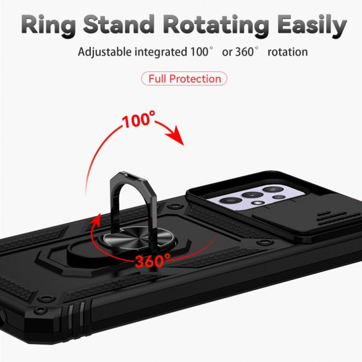 Samsung A23. Funda Armor camshield con anillo