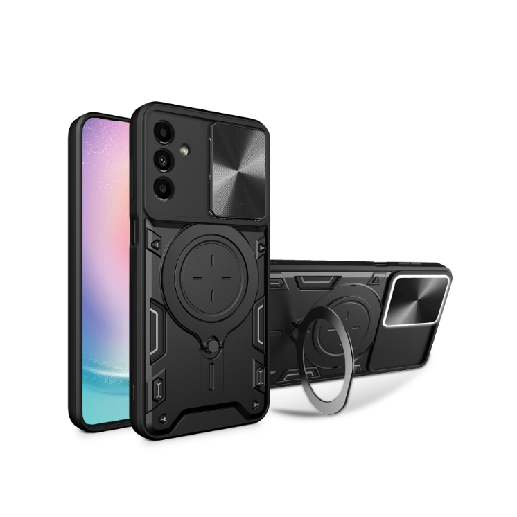 Samsung A24/A25 5G. Funda con protector de cámaras y anillo.