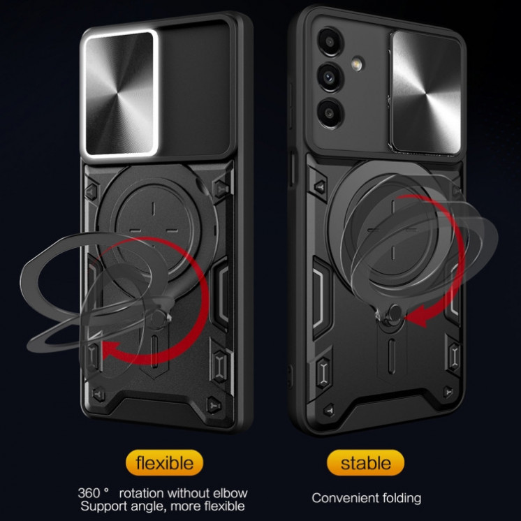 Samsung A24/A25 5G. Funda con protector de cámaras y anillo.