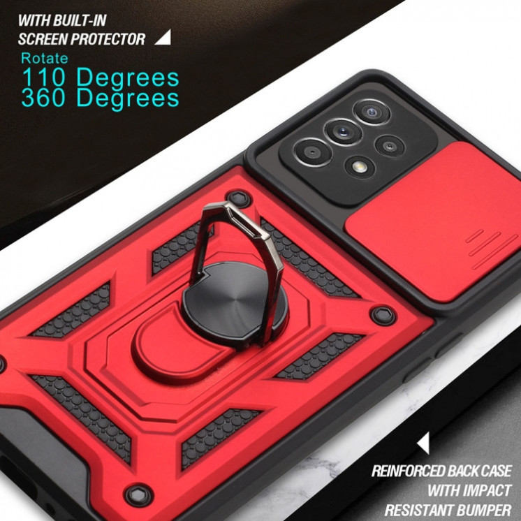 Samsung A32. Funda camshield con anillo.