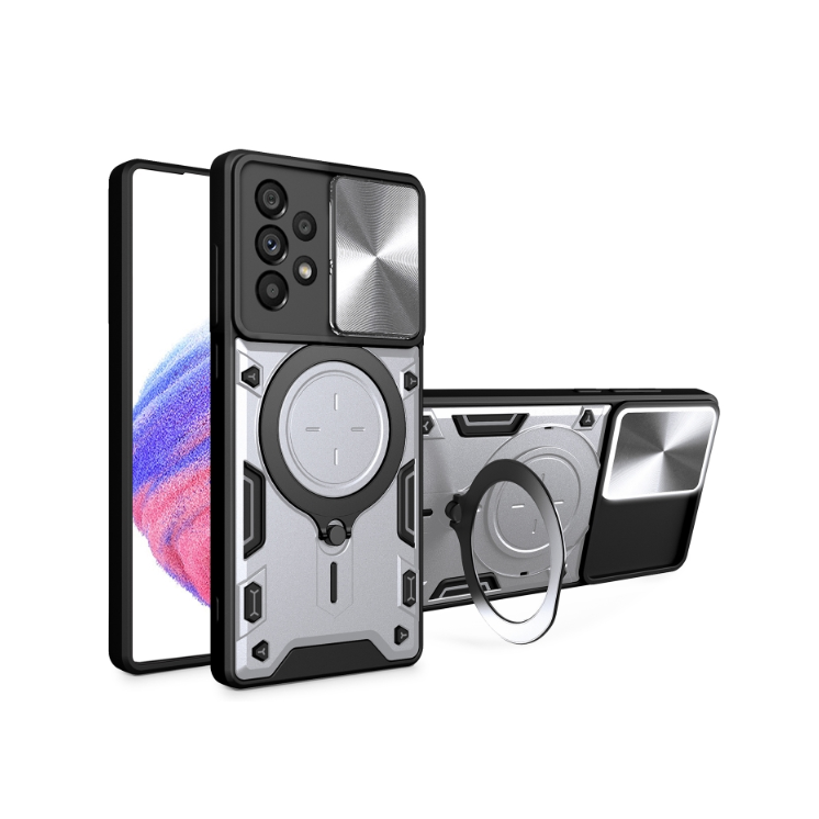 Samsung A33. Funda camshield TPU+PC con anillo