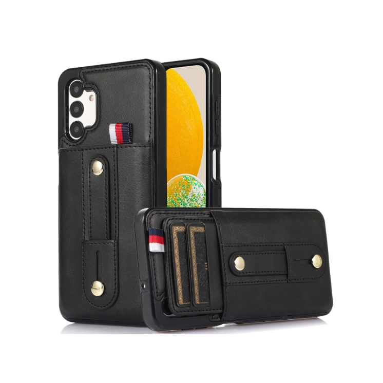 Samsung A33. Funda flip leather case con correa