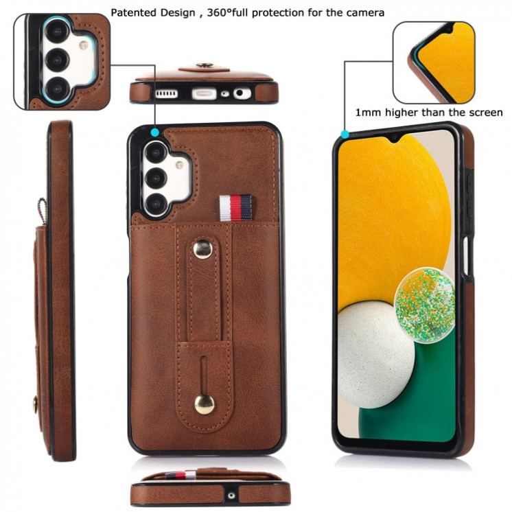 Samsung A33. Funda flip leather case con correa