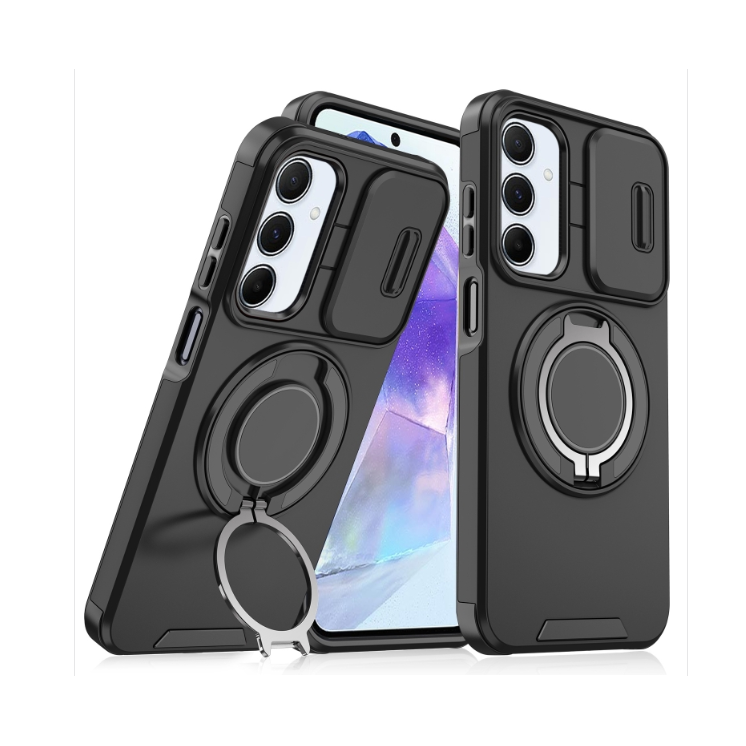 Samsung A35 5g/A55 5g. Funda camshield con anillo 360